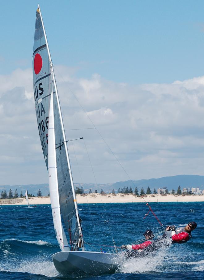 John Heywood and Brett Littledike - Fireball South Australia State Championship (round 2) © Peter Muirhead